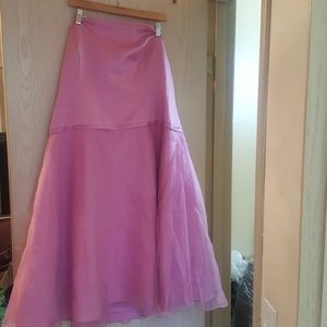 Alfred Angelo Tea Length Strapless Bridesmaid Dres